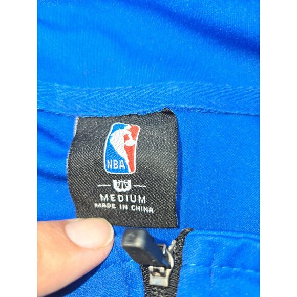 Dallas Mavericks NBA Mens Blue 1/4 Zip Pullover Medium - Picture 6 of 9
